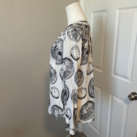 Anthropologie Black and White Graphic Blouse - Picture 3 of 4